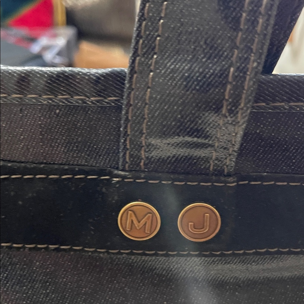 Jacobs By Marc Jacobs Colab Coated Denim Tote. - Picture 3 of 14